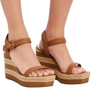 Schutz Women's Nani Espadrille Platform Wedge Sandals  8.5B